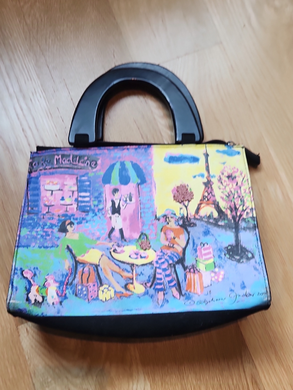 Sonoma Colorful Parisian Illustration Top-Handle Women’s Handbag